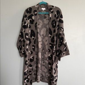 Mud Pie Animal Print Cardigan